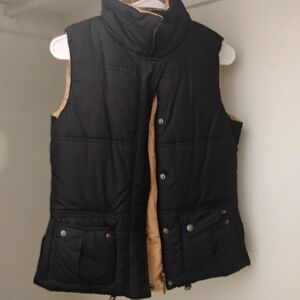 Black and Tan Puffer Vest